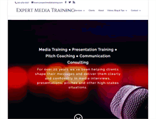 Tablet Screenshot of expertmediatraining.com